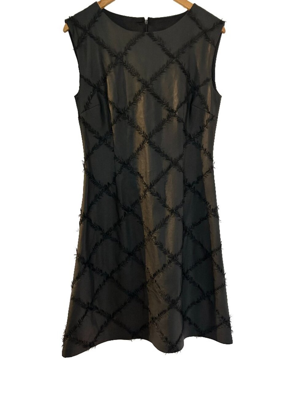 Nadya Toto sleeveless dress, distinctive textured thread, polyester, size 8